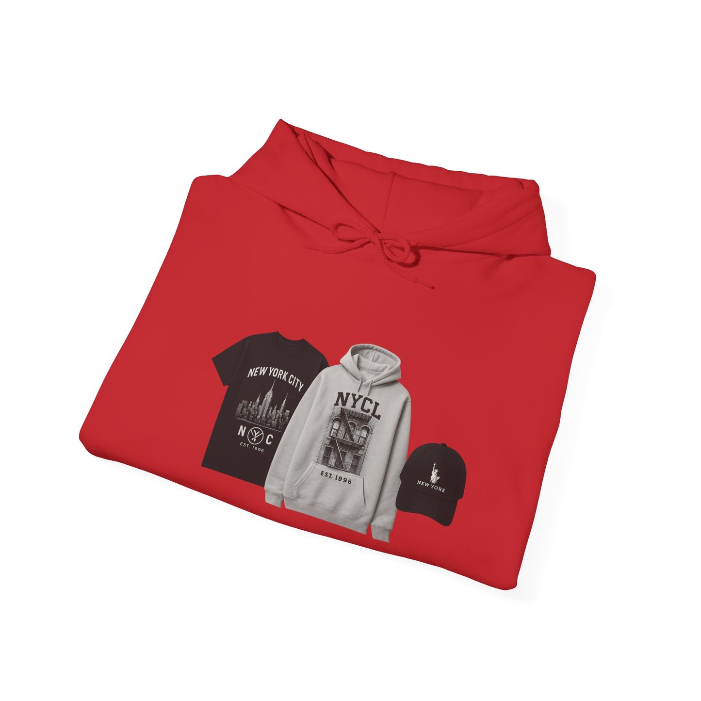 NYC Vintage Crew Hoodie — New York City Retro Graphic Hoodie