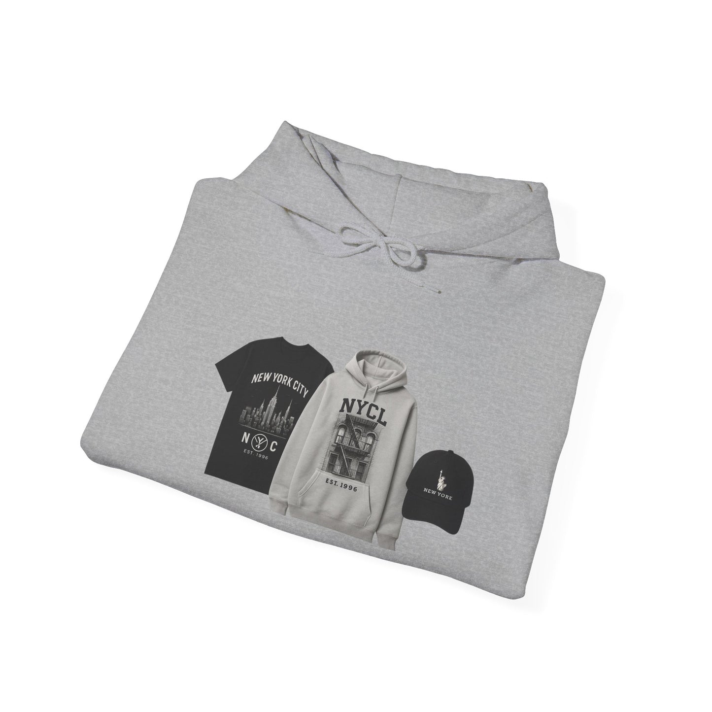 NYC Vintage Crew Hoodie — New York City Retro Graphic Hoodie