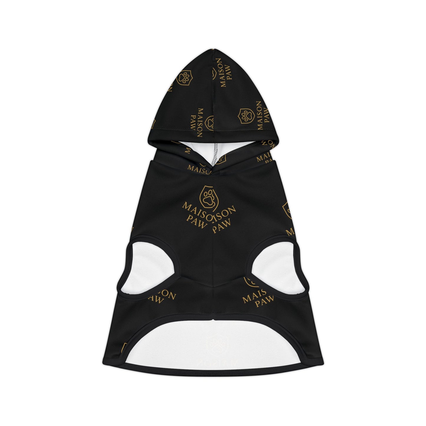 Maison Paw Black Logo Pet Hoodie — Luxury Dog & Cat Hoodie