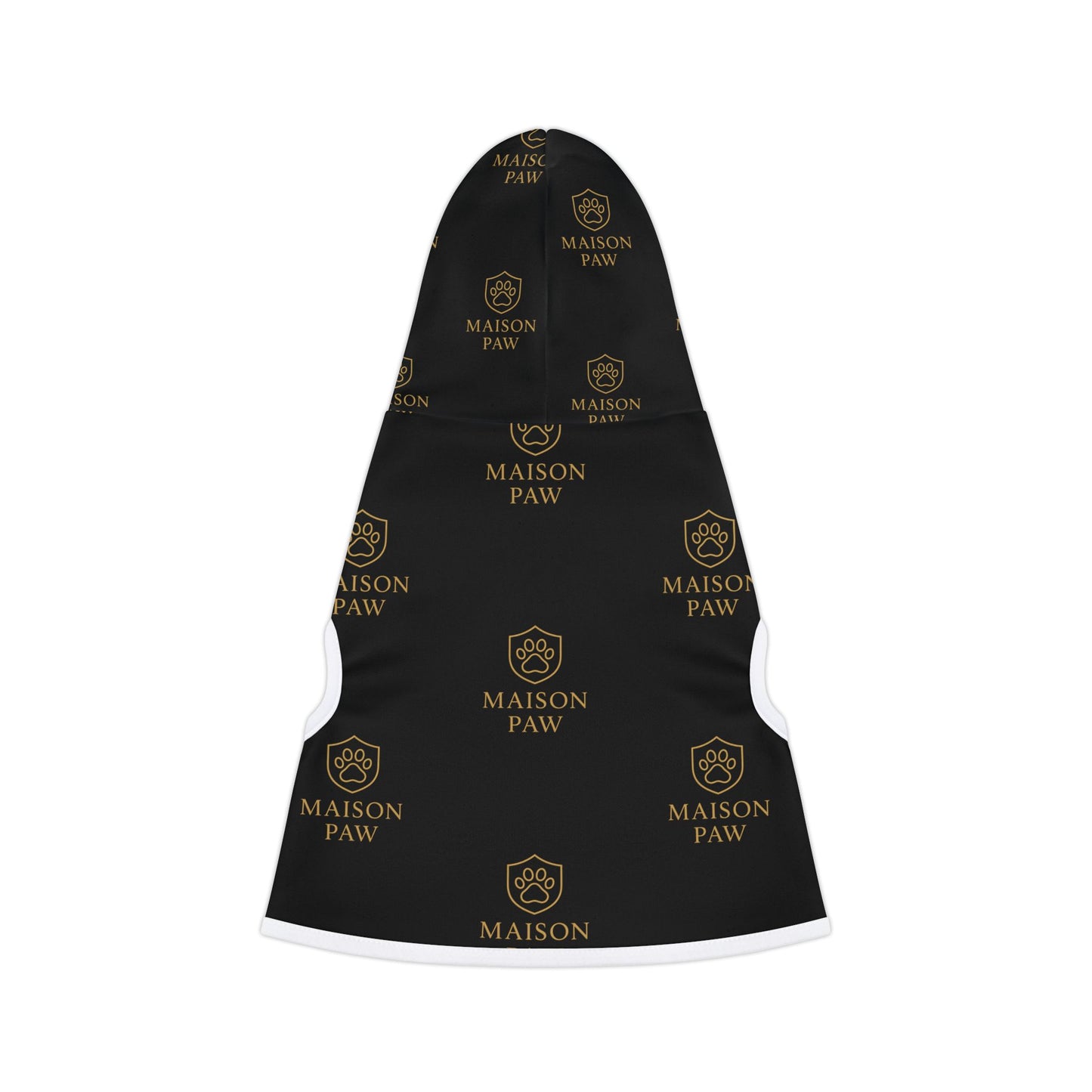 Maison Paw Black Logo Pet Hoodie — Luxury Dog & Cat Hoodie