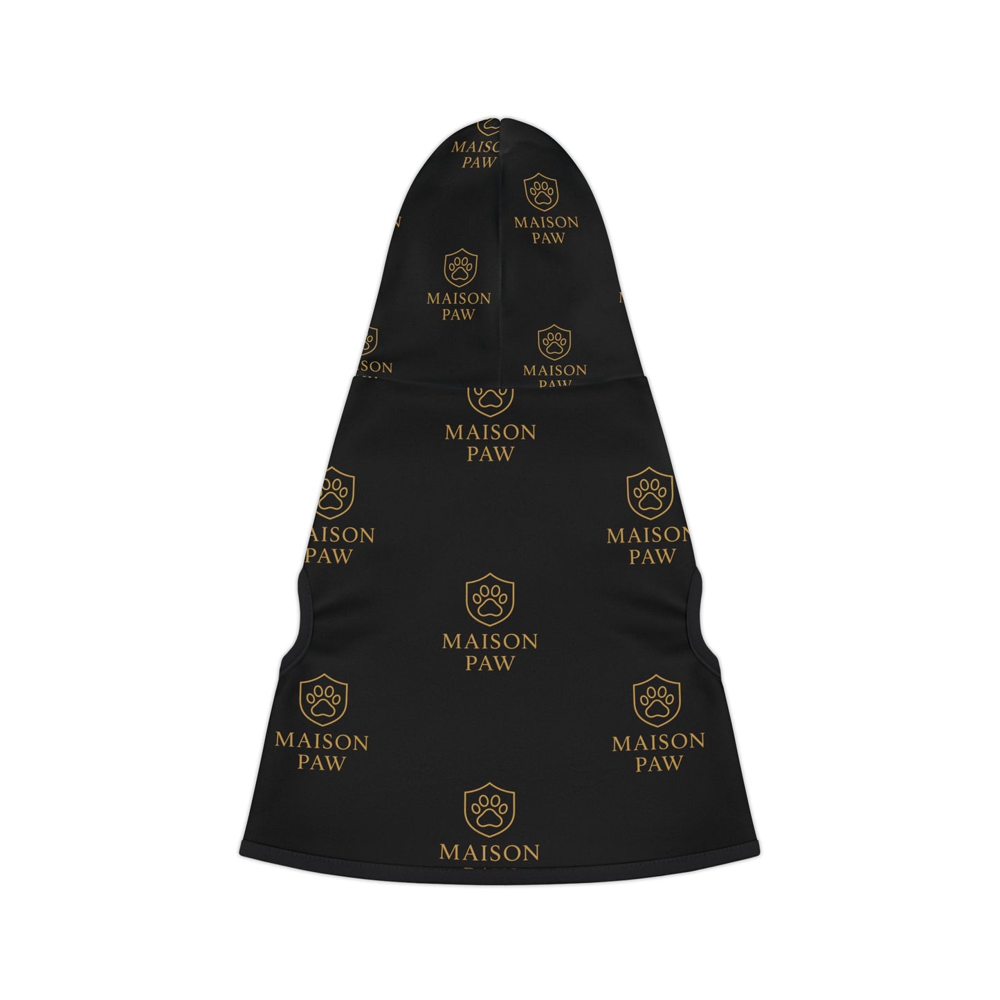 Maison Paw Black Logo Pet Hoodie — Luxury Dog & Cat Hoodie